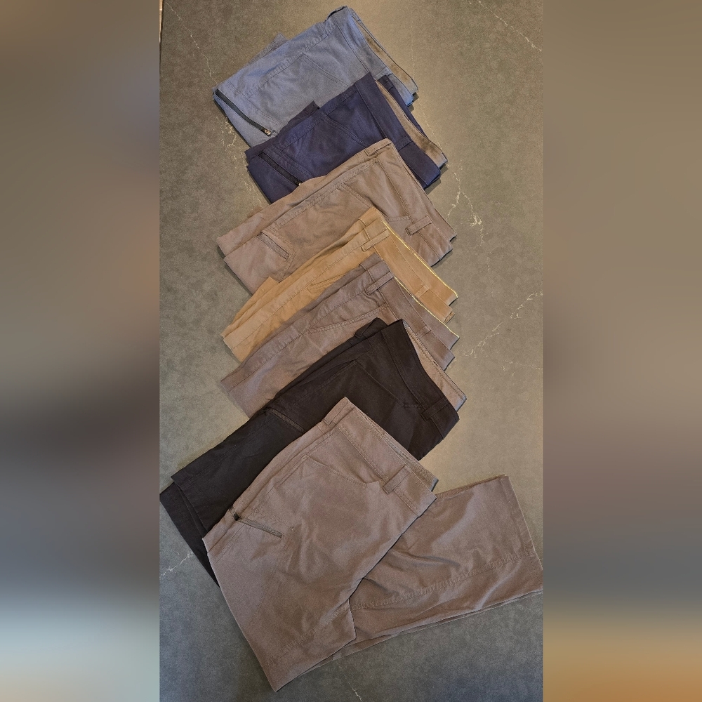 Eddie Bauer Pant and Shorts (6) Extravaganza! Blue, Gray, Tan, Black and more!